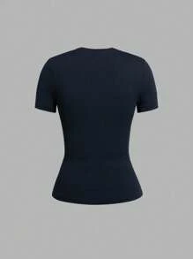 Breakform Women's Character And Letter Printed T-Shirt Graphic Tees Women Tops - Black - View 2