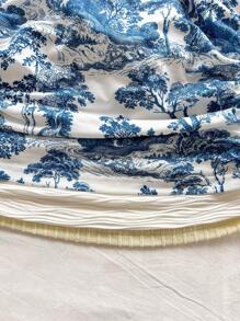 Soleia Multicolor New Elegant Vacation Casual Knit Texture Printed Spaghetti Strap Tie Back Camisole Top,Spring Break, Saint Patrick,Easter Women,Concert Women,Elegant,Vacation,Business Casual Woman ,Western,Cute,Boho,Country ,Modest,Streetwear,Tropical,Gyaru, Floral,Backless - Multicolor - View 5