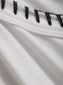 DAZY 女款圓領短袖t恤 - 白色 - 查看 6