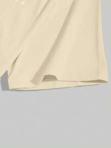 Manfinity Hypemode Men's Solid Color Round Neck Short Sleeve T-Shirt, Simple & Fashionable, Suitable For Summer - Multicolor - View 7