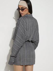 COSMINA Vestido mini de mujer, estilo formal casual, conjunto de atuendos de oficina sirena, mismo estilo que el de bloggers, estilo old money, atuendos de verano para mujeres