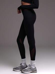 Musera Sport Zip Detail High Waisted Sports Leggings, Padel, Tennis, Pickleball Gym Fitness
