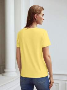 MOTF PREMIUM FLOWER EMBROIDERY SHORT SLEEVE T-SHIRT