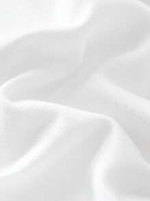 SHEIN EZwear 3 件套女士纯色缺口领褶皱 T 恤，简约时尚，适合夏季 - 軍綠色 - 查看 13