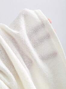 Sweetra Spring/Summer New White Knit Bowknot Decor Cute Elegant Fitted Vacation Style Maxi Knit Fishtail Skirt - White - View 5