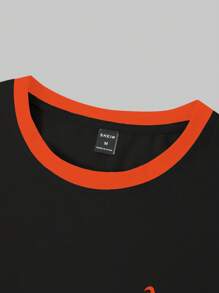 Manfinity Hypemode 男士扑克牌印花圆领短袖休闲 T 恤