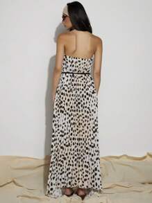 COSMINA Women's All-Over Print Bandeau Dress, Fashionable For Beach Holiday - Multicolor - View 2