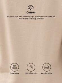 SHEIN LUNE 女士立领绗缝侧袋休闲舒适连衣裙，夏季 - 杏色 - 查看 8