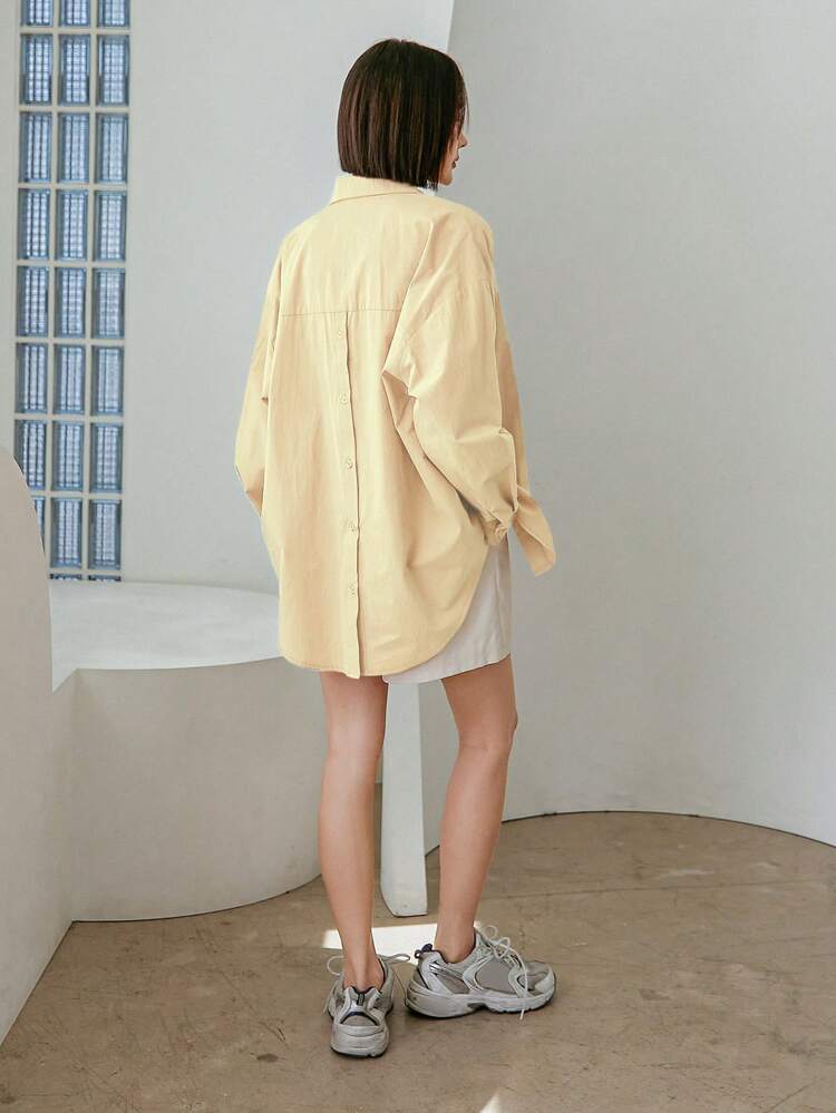 Women's Long Sleeve Solid Color Business Casual Blouse,Fall Women Clothes