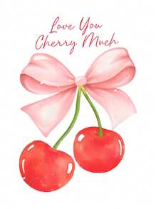 Flirla 大码蝴蝶结、樱桃印花、字母图案短袖 T 恤 - 白色 - 查看 3