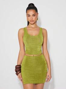 NYA SZN Skirt Mini Spring Fitted Side Slit Festival Summer Brunch Casual Vacation Beach Bridal Dinner Prom Outfits For Women