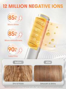 SHEGLAM HAIR Brosse à lisser thermique 3D élégante et chic, brosse à lisser en or 24 carats avec ionique négatif, peigne à cheveux raides brillant 24 carats avec design anti-brûlure 3D et sélection de 5 températures, lissage rapide en 5 minutes, chauffage rapide en 60 secondes et arrêt automatique en 30 minutes, peigne à lisser et à friser 24KK 2 en 1, démêle facilement les cheveux pour le salon à la maison Graduation Anniversaire Vacances Été Automne Automne Y2K Fantaisie Mode Femmes Se maquiller Cosmétique Faire la fête Plage Voyage Camping En plein air École Campus Voyage Festivals Décor Cadeau Présent Rose Fille Cosplay Meilleur Couleur Charme Ambiance