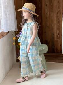 DAZY 小女孩两件套秋季度假装 - 彩色 - 查看 5