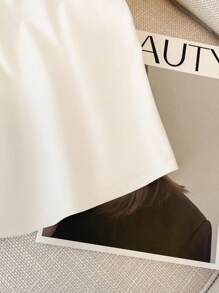 Franclia 女士法式性感时尚网眼拼接短袖T恤，夏季 - 白色 - 查看 4