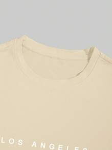 Manfinity Hypemode Men's Solid Color Round Neck Short Sleeve T-Shirt, Simple & Fashionable, Suitable For Summer - Multicolor - View 3