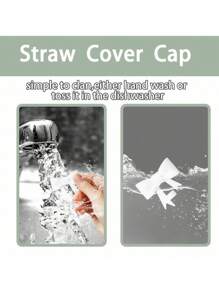 1PC/3Pcs Classic Bow Straw Covers Cap Topper Tương thích với 30 & 40 Oz Tumbler Cups, Tái sử dụng dễ thương Silicone Straw Tip Nắp Bảo vệ cho 0,4 In / 10mm Cups Phụ kiện ống hút - Nhiều màu - Xem 6