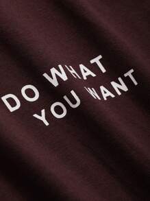 DAZY 女士标语印花短款短袖 T 恤 DO WHAT YOU WA 夏季