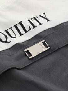 DAZY T-Shirt Court À Lettres Bicolore