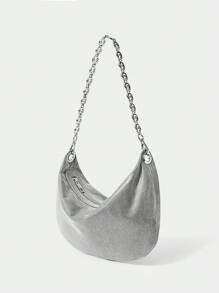 SHECARRY Bolso de hombro con tono metálico para mujeres