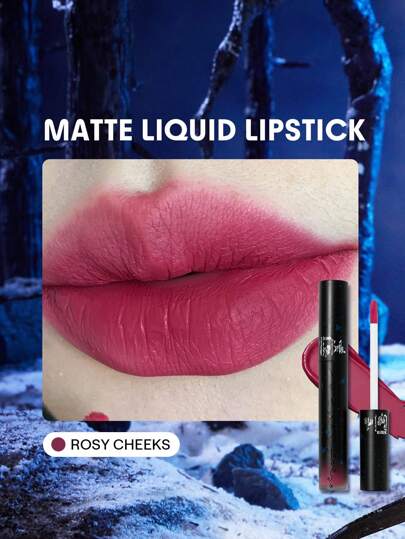 Corpse Bride | SHEGLAM 永恆之愛液體唇膏-Rosy Cheeks 粉紅哥德液體唇膏 品牌 美容 化妝 化妝品 適合女性與女孩 完美搭配冬季 Y2K 時尚 流行 生日禮物 假期 派對準備就緒 最佳顏色