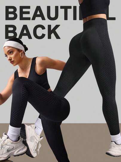 Easithlete 1 件高腰无缝瑜伽紧身裤/运动紧身裤
