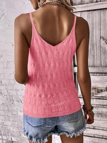 SHEIN LUNE 女士针织上衣 - 粉色 - 查看 2