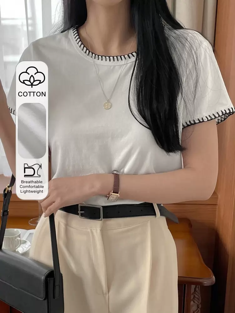 Women's Round Neck Short Sleeve T-Shirt