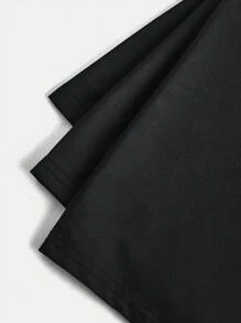 SHEIN Girlism 3pcs/Set Tween Girls Basic Solid Knitted Elastic Waist Skinny Leggings, Casual Homewear & Sports Wear, Black, School, Campus, College - Black - View 3