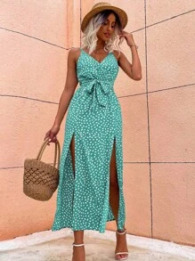 Breezaya Đầm Maxi In Hở Viền Có Thắt Lưng Cho Nữ Đi Nghỉ Biển Trang Phục - Nhiều màu - Xem 5