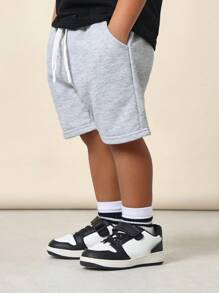 SUMWON 3 paia di pantaloncini con coulisse da bambino, casual, sportivi, estivi, per attività, scuola, palestra, esercizio, corsa, allenamento, pantaloncini basic comodi