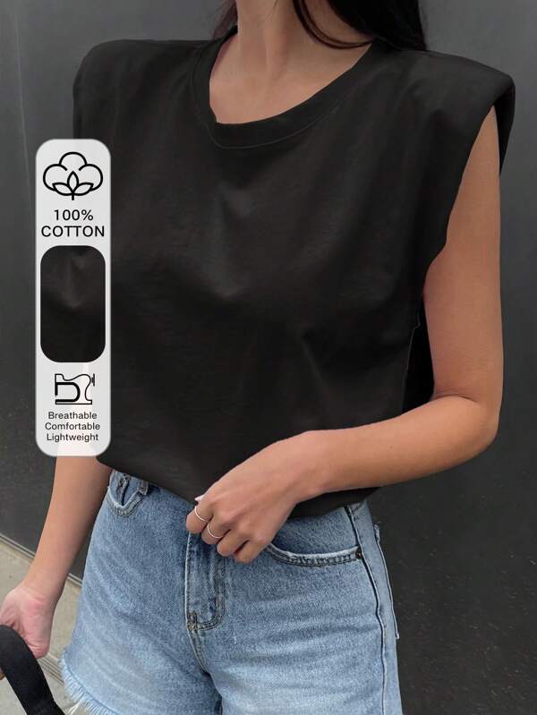 DAZY Tricou plin pentru umeri