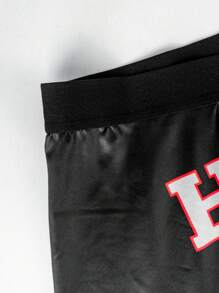 Men's Letter Print Casual Boxer Briefs - Multicolor - View 5