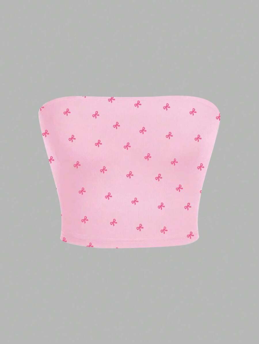 INAWLY Short Butterfly Print Camisole Vest, Summer Casual