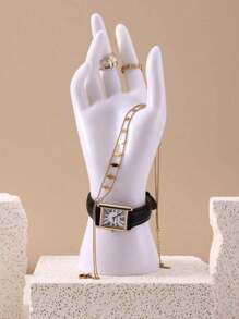 SHEIN 手工制作的艺术造型桌面收纳架，适合展示戒指、手镯、手表等物品