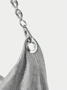 SHECARRY Bolso de hombro con tono metálico para mujeres