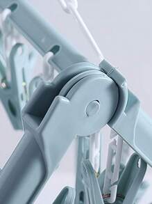 SHEIN 1 件 32 夹挂衣架折叠衣架多功能晾衣架家用塑料防风夹衣服袜子多夹衣架