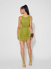 NYA SZN Skirt Mini Spring Fitted Side Slit Festival Summer Brunch Casual Vacation Beach Bridal Dinner Prom Outfits For Women