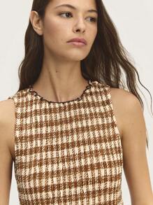 Nöista Gingham Mini Dress Smock Body & Feature Ruffle Hem. Spring Summer Outfits - Multicolor - View 3