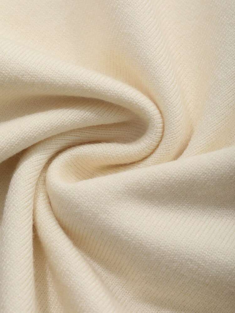 Women's Casual Solid Color Loose Fit Simple Short Sleeve Pullover Knit Sweater Old Money Style