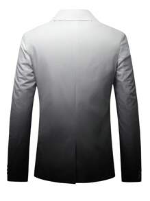 Manfinity AFTRDRK Ombre Color Lapel Neck Long Sleeve Fashion Blazer For Men