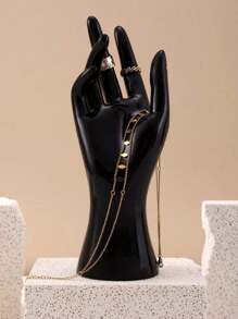 SHEIN 手工制作的艺术造型桌面收纳架，适合展示戒指、手镯、手表等物品