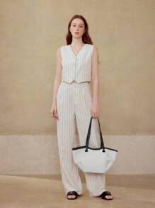 MOTF PREMIUM WOMEN'S FASHION MINIMALIST LARGE CAPACITY TOTE BAG FOR COMMUTING - Multicolor - View 6