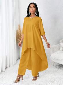 SHEIN Lady Four Seasons Fall Women Outfits Fall Clothes White Long-Sleeved Asymmetrical Two Pieces Set Women Fall Sets Women Suits Women Outfit Sets Women's Two Pieces Suit Autumn Two Pieces Suit Homecoming Autumn Women's Autumn Suit White Women Set Women Clothing Sets Outfit Sets Two Pieces Suit Dresses For Wedding Event Women's Two Pieces Suit
