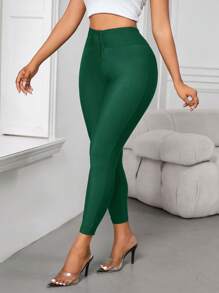 SHEIN Lady Women's Leggings, Waist Vent Design