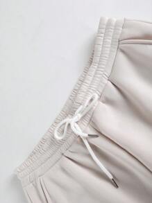 Manfinity Hypemode Men's Casual Star Print Drawstring Waist Sweatpants - Apricot - View 3