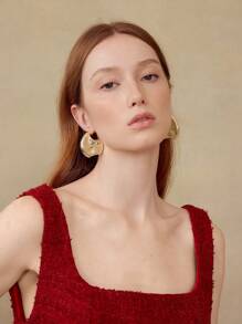 MOTF PREMIUM NOTCHED ASYMMETRIC SHAPED DANGLE EARRINGS