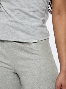 SUMWON WOMEN Camiseta deportiva con mangas ajustadas para ejercicio, ligera y elástica, para yoga, gimnasio, actividad física básica, ropa deportiva, primavera, verano, otoño - Gris - Ver 6