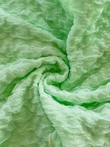 Soleia Top cómodo de tela texturizada con abertura frontal y sin tirantes, ideal para tomar el té por la tarde, usar en interiores/exteriores, vacaciones y vuelta al cole, con estilo romántico y casual - Verde - Ver 7