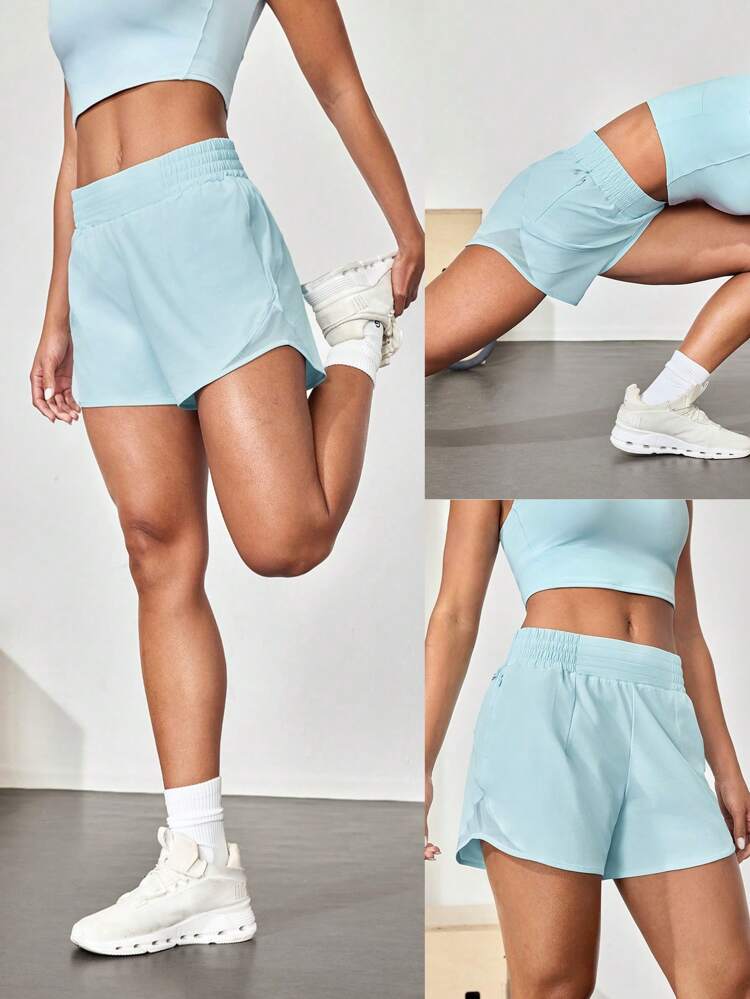 4" RefreshRun Shorts VitalSwift Quick-Dry Ultralight Mid-Rise Waist Drawstring Waist Reflective Running Shorts With Built-In Anti-Odor Underwear Zip Pocket High Impact Workout Running Training