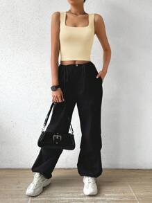 SHEIN Essnce 百搭休闲百搭纯色背心